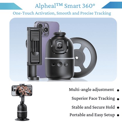 Alpheal™ Smart 360° Auto Face Tracking Tripod