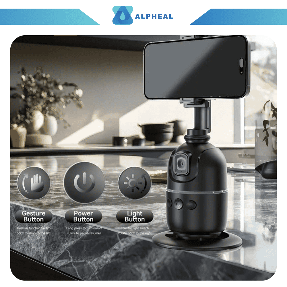 Alpheal™ Smart 360° Auto Face Tracking Tripod