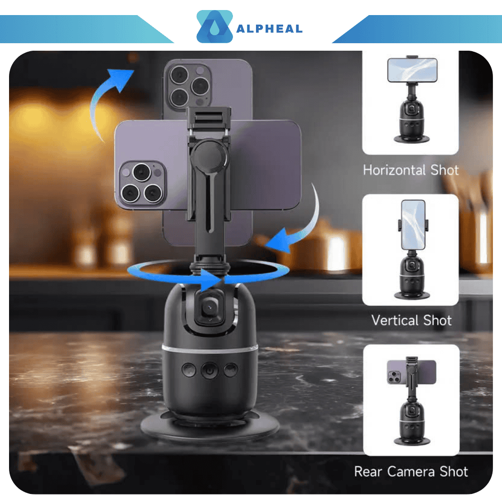 Alpheal™ Smart 360° Auto Face Tracking Tripod