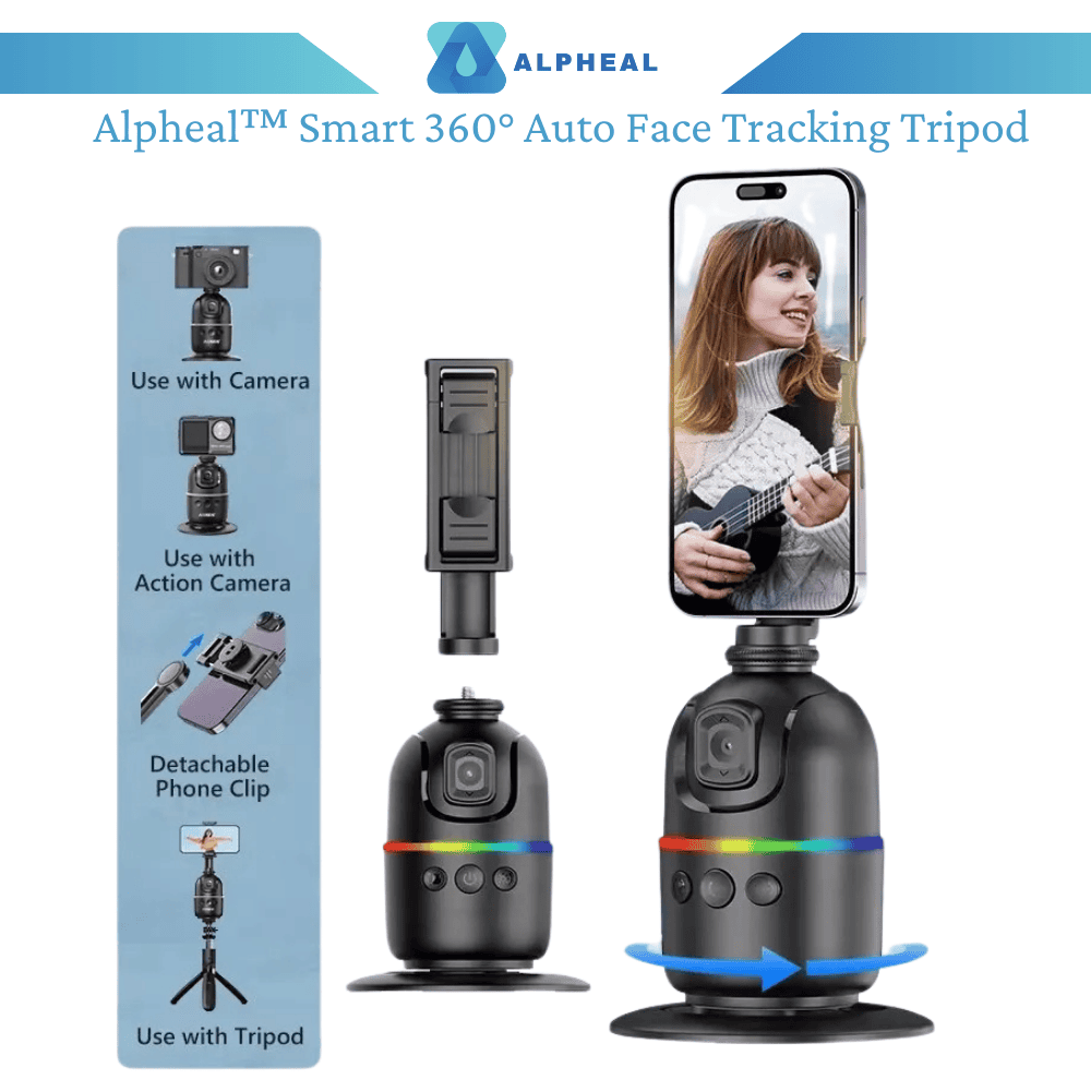 Alpheal™ Smart 360° Auto Face Tracking Tripod