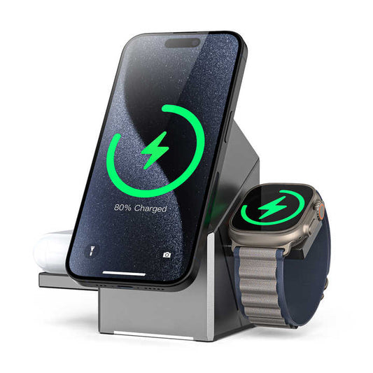 Alpheal™ CubeCharge 3-in-1 Wireless Charging Station